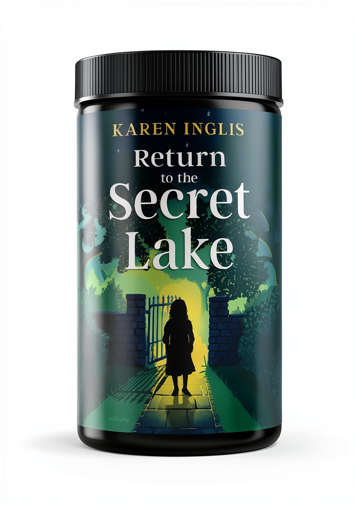 Installing Secret Lake Mystery Book 2 Time Travel Kindle by Well Said Press on a wooden desk