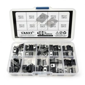 BD131 BD132 BD135 BD136 BD137 BD138 BD139 BD140 BD237 BD238 TO-126 Transistor Kits 10 Values*10pcs=100pcs Power Transistors for Circuit Design, Repair, Learning & Experiments-0