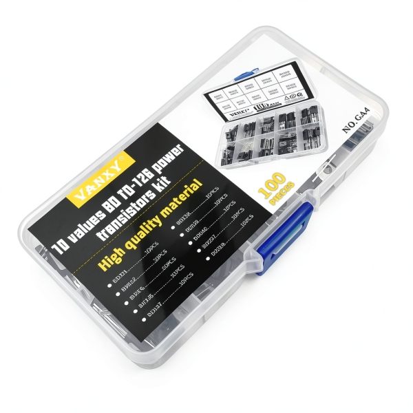 BD131 BD132 BD135 BD136 BD137 BD138 BD139 BD140 BD237 BD238 TO-126 Transistor Kits 10 Values*10pcs=100pcs Power Transistors for Circuit Design, Repair, Learning & Experiments-1