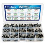 750pcs A1015 C945 C1815 S8050 S8550 S9012 S9013 S9014 S9015 S9018 2N2222 2N3904 2N3906 2N5401 2N5551 Transistor Type: PNP NPN-0