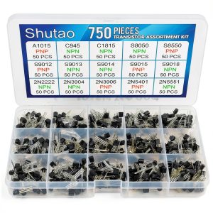 750pcs A1015 C945 C1815 S8050 S8550 S9012 S9013 S9014 S9015 S9018 2N2222 2N3904 2N3906 2N5401 2N5551 Transistor Type: PNP NPN-0
