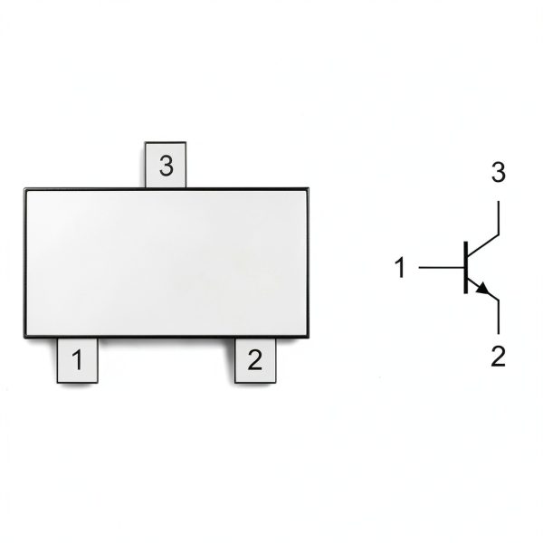 100pcs BC847B BC847 NPN General Purpose Small Signal Transistor, 45V 100mA, SOT-23-2