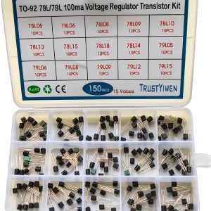 TRUSTYIWE 15Values 150pcs TO-92 78L05 78L06 78L08 78L09 78L10 78L12 78L15 78L18 78L24 79L05 79L15 78L79L 100ma Voltage Regulator Transistor Kit-0