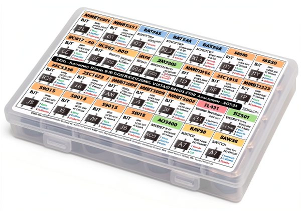 SMD SOT-23 Electronic Components Assortment by zebulon 28 Types 1400-3