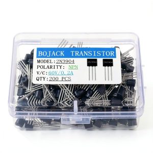 BOJACK 2N3904 NPN 60V 0.2A 0.625W 300MHZ Power General Purpose Transistors (Pack of 200)-0