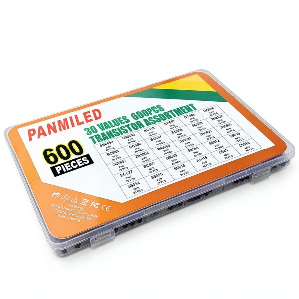 PANMILED Transistor Assortment Kit 30 Values 600 Pieces NPN PNP TO-92-1